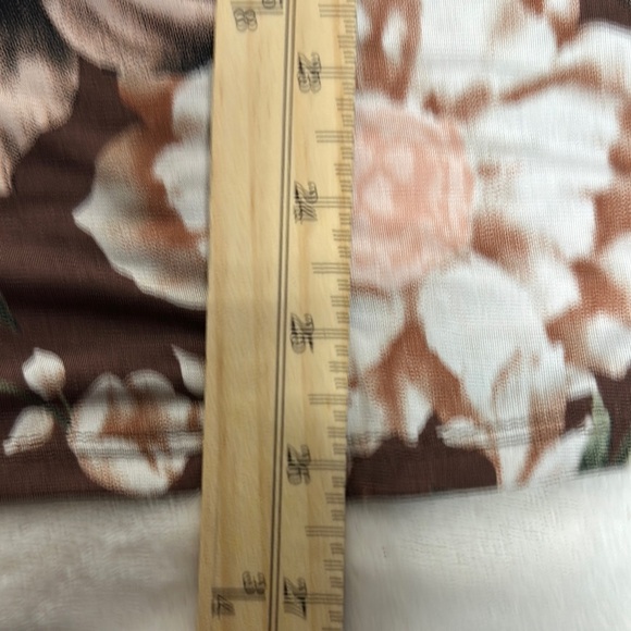 Sew In Love Pink and Brown Bell Sleeve Blouse - Picture 7 of 9